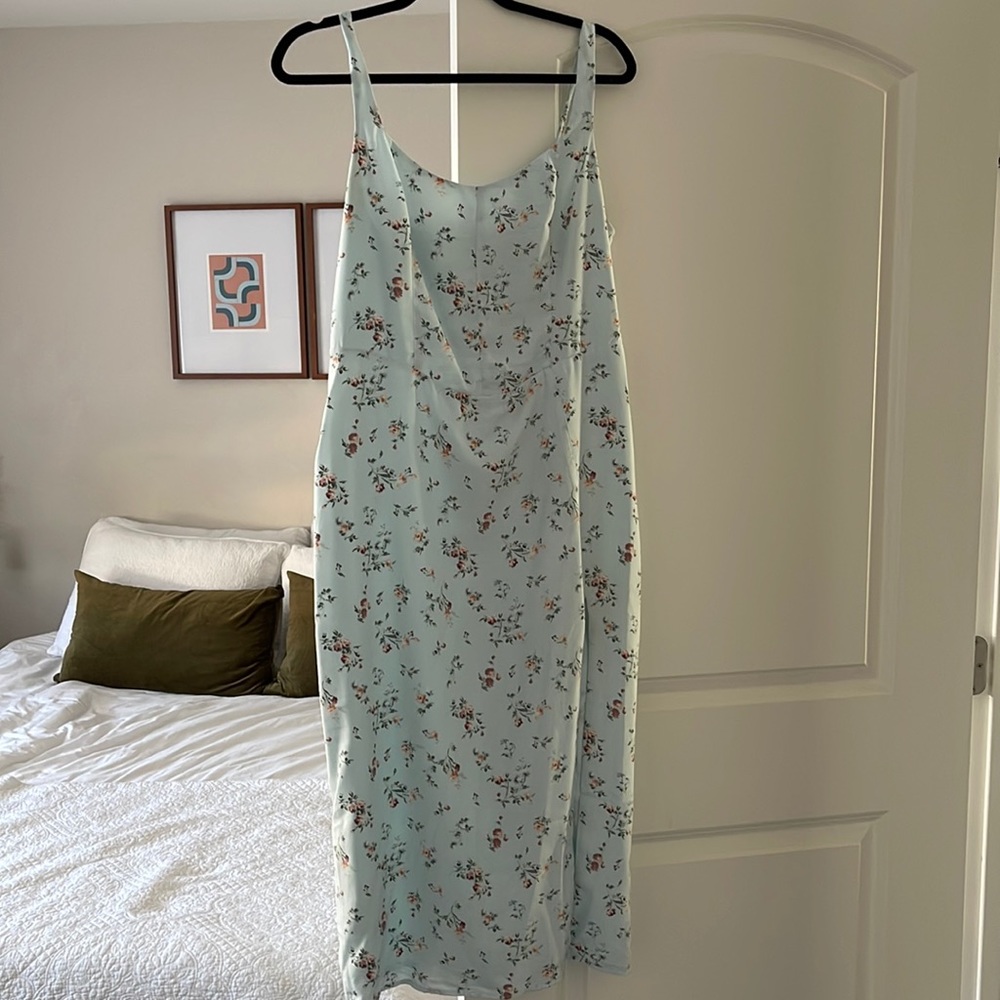 Spring 2022 Abercrombie Corset Seamed Midi Dress, Size L